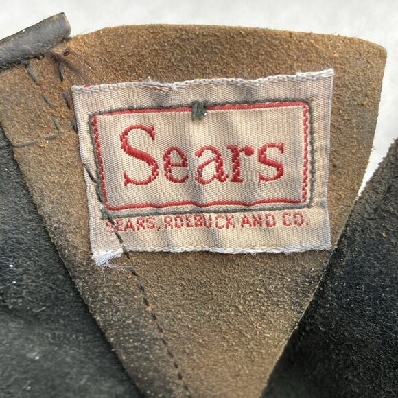 11E 60s Vintage Sears Engineer Harness Motorcycle Riding Work Boots Steel Toe - Picture 10 of 14